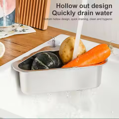 Triangular Sink Drainer Stainless Steel Strainer Basket Sink Basket For Sink Food Strainer Stainless