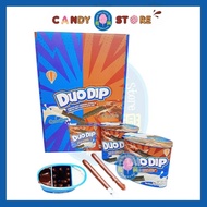 12pcs DuoDip Chocolate Cookies Stick & Cream Dip+Chocolate Dip HALAL