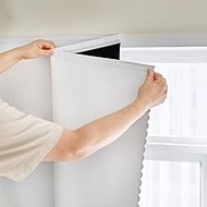 AJAZZ 100% Blackout Stick Curtain Portable Blackout Curtains Adhesive Curtains for Bedroom Living Ro