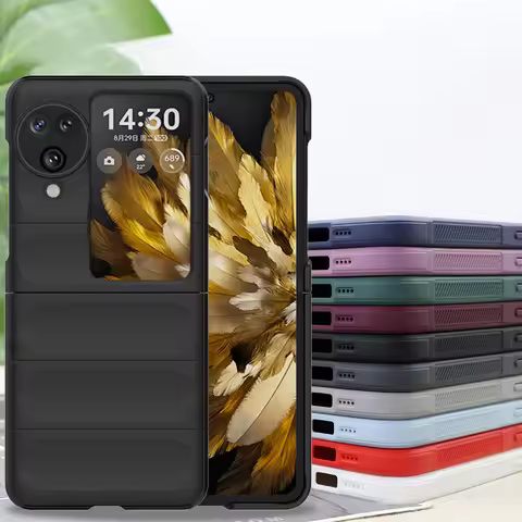 For OPPO Find N3 Flip Case OPPO Find N2 N3 Flip 5G Cover Luxury Matte PC Shockproof Protective Hard