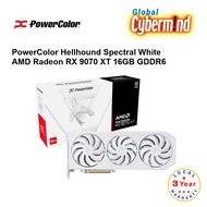 PowerColor Hellhound Spectral White AMD Radeon RX 9070 XT 16GB GDDR6 - 3 years local warranty (By Gl
