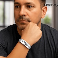 EATES Inspirational Quotes Braclets, Silver Adjustable Family Friendship Bracelet, Simple Bible Vers