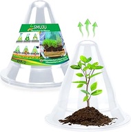 【20 Pieces】 Garden Cloches for Plants, Large Plant Covers Plant Protectors Transparent Bell Jar Cloc