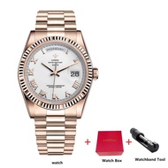 ⌚ 2023 Mens Gold Watch Geneva Top Brand luxury watch men japan miyota quartz watch men waterproof AA