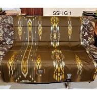 Sarung BHS FULL SUTRA KDT Hijau kotak Besar GOLD//Sarung BHS Like New / Layak Pakai / Murah / Bagus 