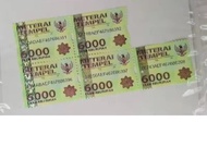 materai 6000 tahun 2016-2020 ASLI KANTOR POSS
