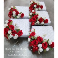 Dulang Hantaran Besi Siap Gubah Bunga Dan Gabus Sekali tunang khawin wedding(377)