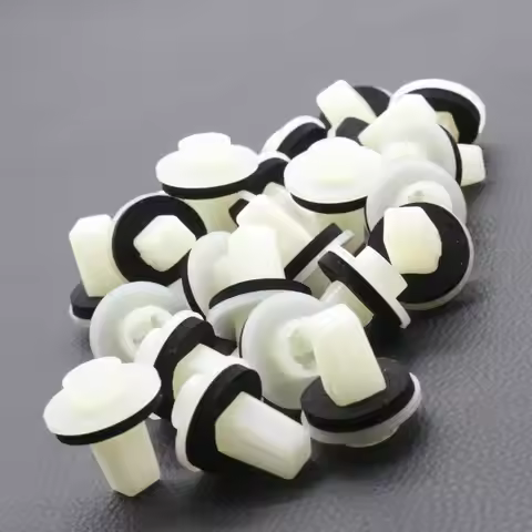 25 Pcs M4.8 Bumper Clips Retainers with Sealer for Nissan Maxima Sentra Altima Murano Juke Versa Pat