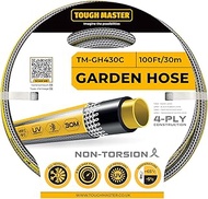 TOUGH MASTER Portable Garden Hose 100FT 1/2" UV & Algae Resistant Kink Resistant 4 Ply Heavy Duty Re