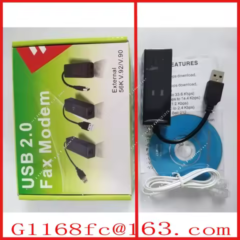 USB Fax Modem, Single Port, Dual Port MODEMUSB Modem, 56k External Modem, Supports Win7, Win810xp