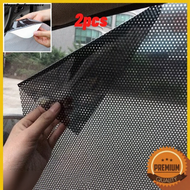 2pcs Car Auto Side Window Mesh Windshield Net Sun Shade Sticker UV Protection Tinted Window