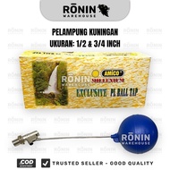 [3 pcs] AMICO Brass Ball Float 1/ 2 3/s 4" inch Water Tank Tank