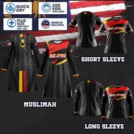 SET FAZZ HM05 - BAJU JERSEY KID ADULT/MUSLIMAH HARIMAU MALAYA TEAM MALAYSIA RED MERDEKA MALAYSIA