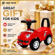 HSD TOYS Kids Ride On Car Baby Push Car 4 Wheel Stable Toy Car Ready Stock Malaysia