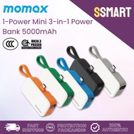 Momax 1-Power Mini 3-in-1 Power Bank 5000mAh