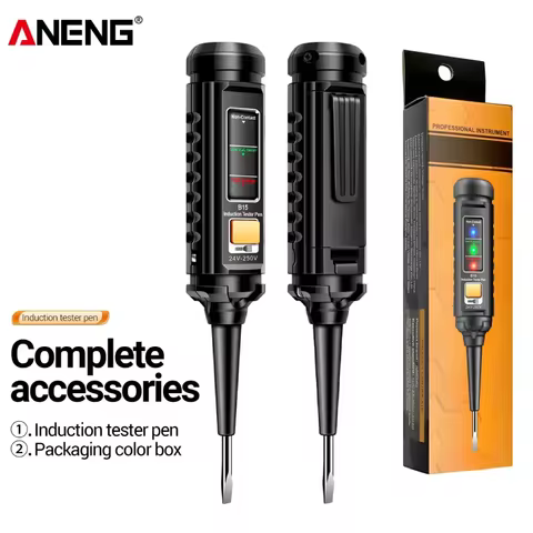 B15 B16 Test Pencil Digital Voltmeter Voltage Indicator Aneng ABS/Chrome Vanadium Steel Slotted Scre