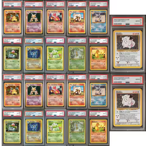 1999 PTCG DIY Proxy Graded Collection Card Game Charmeleon Ivysaur Macha-holo 1St Edition 44/23 GEM 