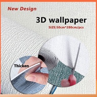 [JJA Decoration] Self adhesive Wall Wallpaper Soundproof Wallpaper Film Flame Retardant 3D Wall Stickers Living Room Bedroom Home Decor