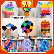 👨‍👩‍👧‍👦MEKIDS👨‍👩‍👧‍👦Push Pop It Fidget Toy Bubble Toy Rainbow Pop Toy Stress Relief Squeeze Sensory 