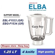 Elba Blender Jug & Dry Mill compatible support EBG-F1534 (GR) / EBL-F1533 (GR) Not included Machine