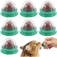 BESPORTBLE 10Pcs Catnip Balls Cat Catnip Ball Natural Licking Edible Wall Stick on Cat Licker Toy Pe