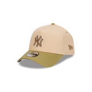 New Era หมวกรุ่น New York Yankees Beansprout 2-Tone Moss Green Visor Oat Milk 9Forty Af Cap