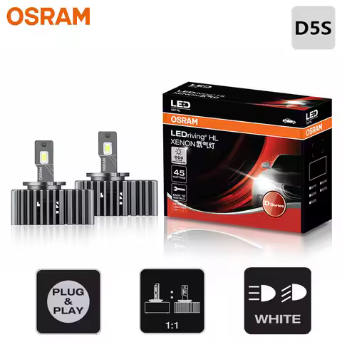 OSRAM LED D5S Car Headlight LEDriving XENON HID Lamps 45W Power 12/24V 6000K White Canbus Original L