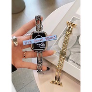 Small Steel Bar Strap Diamond-Studded Joint Type Can Be Used With Smart Watch 9 8 7 6 5 4 3 2 1 Se U