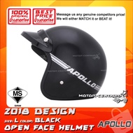 TOPI KELEDAR APOLLO HELMET SG88 BLACK