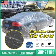 Car Cover Outdoor Protection Resistant Dust Proof Transparent PE Car Cover SEDAN SUV MPV / Selimut K