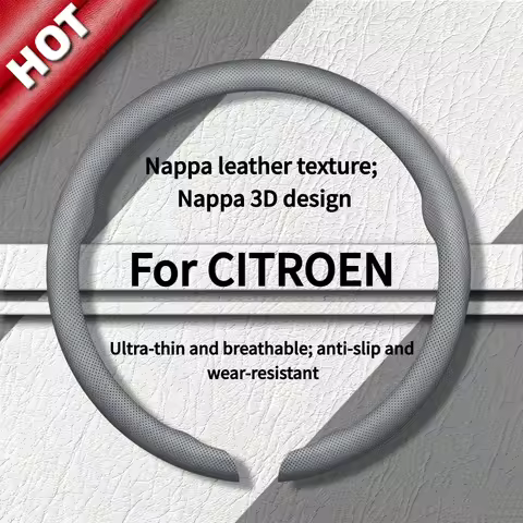 Nappa leather anti-slip steering wheel suitable for Citroen C5 Aircross C5 X C4 C4 X C4 Picasso car 