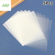 AQ 5Pcs Shrink Plastic Sheets Fun Thermal Heat Shrink Film Translucent Sheets Blank Shrink Art Film 
