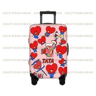 BT21 Washable Travel Luggage Cover Funny Cartoon Suitcase Protector Fits 18-32 Inch Luggage