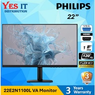 Philips 22'' FHD 22E2N1100L VA Monitor | 1920 x 1080 | 1MS MPRT | 120Hz Refresh Rate | HDMI / VGA
