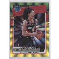 223 - Rated Rookies - CJ Elleby | 2020-21 Panini Donruss - [Base] - Green & Yellow Laser | NBA Card