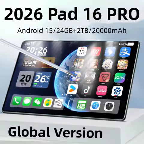 2026 New Original Pad 16 PRO Snapdragon 8Gen3 Android Tablet16 11Inch Hd 24Gb+2Tb 20000 Mah 5g DualS
