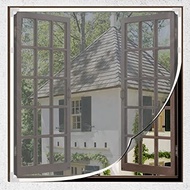 Adjustable Magnetic Window Screen DIY Fiberglass Screen Mesh with White Frame Fiberglass Mesh Window