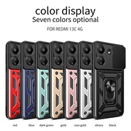 Case poco C65 - Redmi 13C Softcase SLIDE ARMOR CAMERA PROTECTION Case Casing hp Redmi 13C - poco C65