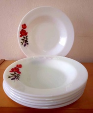 [CLEARANCE] Pyrex June Rose - Soup Plates (3 pieces)