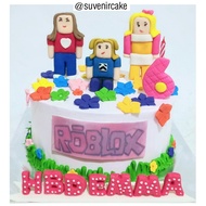 Cake Roblox/kue ulang tahun roblox girl/kue ultah roblox girl/Roblox