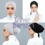 Tudung Inner Snowcap Cotton/ Adjustable Tie Back Modal Elastic Strap Bottom Cap/ Inner Warda Tali