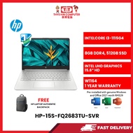HP-15S-FQ2683TU-SVR-INTELCOREI3-1115G4,8GBR4,512GBSSD,INTELUHD,15.6"HD,W1164,1YR,H&S