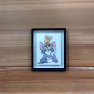 絕版 Tom and Jerry 畫框 油畫 湯姆與謝利 老鼠與貓 扭蛋 盒玩