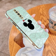 Casing For OPPO Reno 2Z 2F 2 Reno3 4G Luxury Plating TPU Softcase Cartoon Mickey's Avatar Back Cover Shockproof Phone Cases