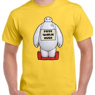 Big Hero 6 Baymax You Satisfied With Your Care T-Shirt Men Cotton