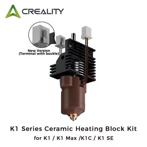 Creality 2025 New Version K1 Series Ceramic Heating Block Kit Terminal with Buckle Compatible with K