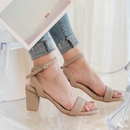 Kyda รองเท้าส้นสูง ใส่สบาย 2.75นิ้ว-Choco Milk