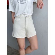HIGHWAIST BEIGE JEANS SHORT