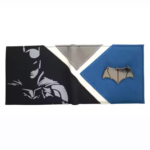 BEAST KINGDOM Cool Design BATMAN Wallet Anime Bag for Young Short Pure with Coin Pocket