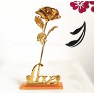 Gold-plated 3D Roses